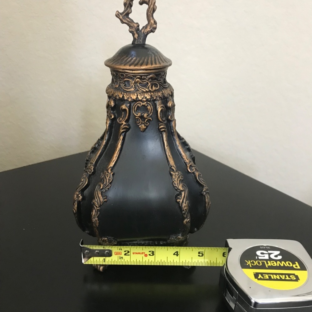 Vintage Black Decanter Bottle Vase - Picture 7 of 7